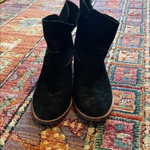 Dolce Vita black suede heeled ankle boots